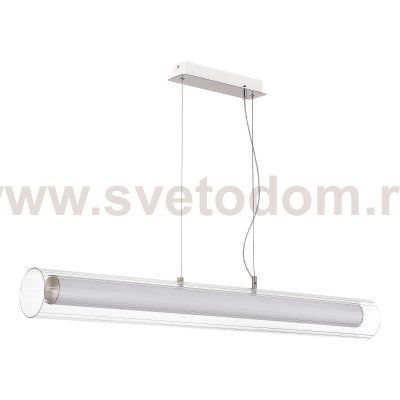 SL2010.113.01 Светильник подвесной ST-Luce Никель/Белый, Прозрачный LED 1*40W 3000K/4000K ENFYS