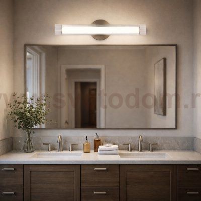 SL2010.131.01 Светильник настенный ST-Luce Никель/Белый, Прозрачный LED 1*13W 3000K/4000K ENFYS