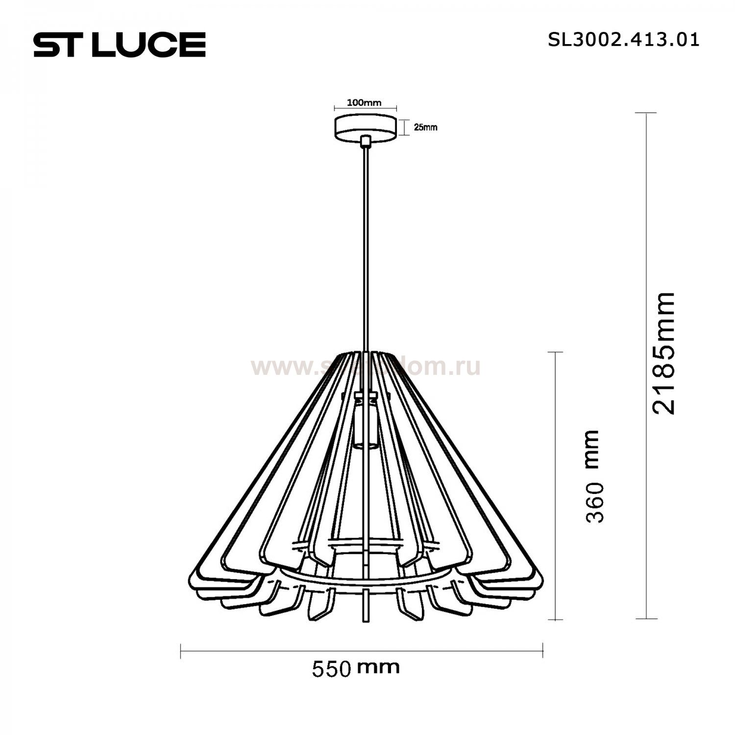Светильник  с лампой накаливания St luce SL3002.413.01 SENTITO