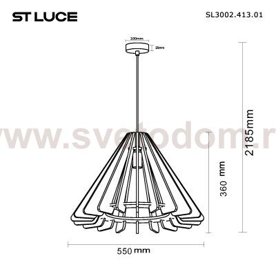 Светильник  с лампой накаливания St luce SL3002.413.01 SENTITO