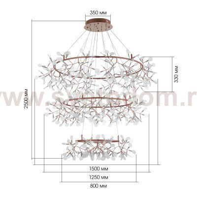 Люстра подвесная St luce SL379.203.486 RAFINA