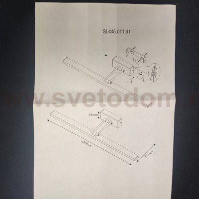 Подсветка для картин St luce SL445.011.01 PARALLELA