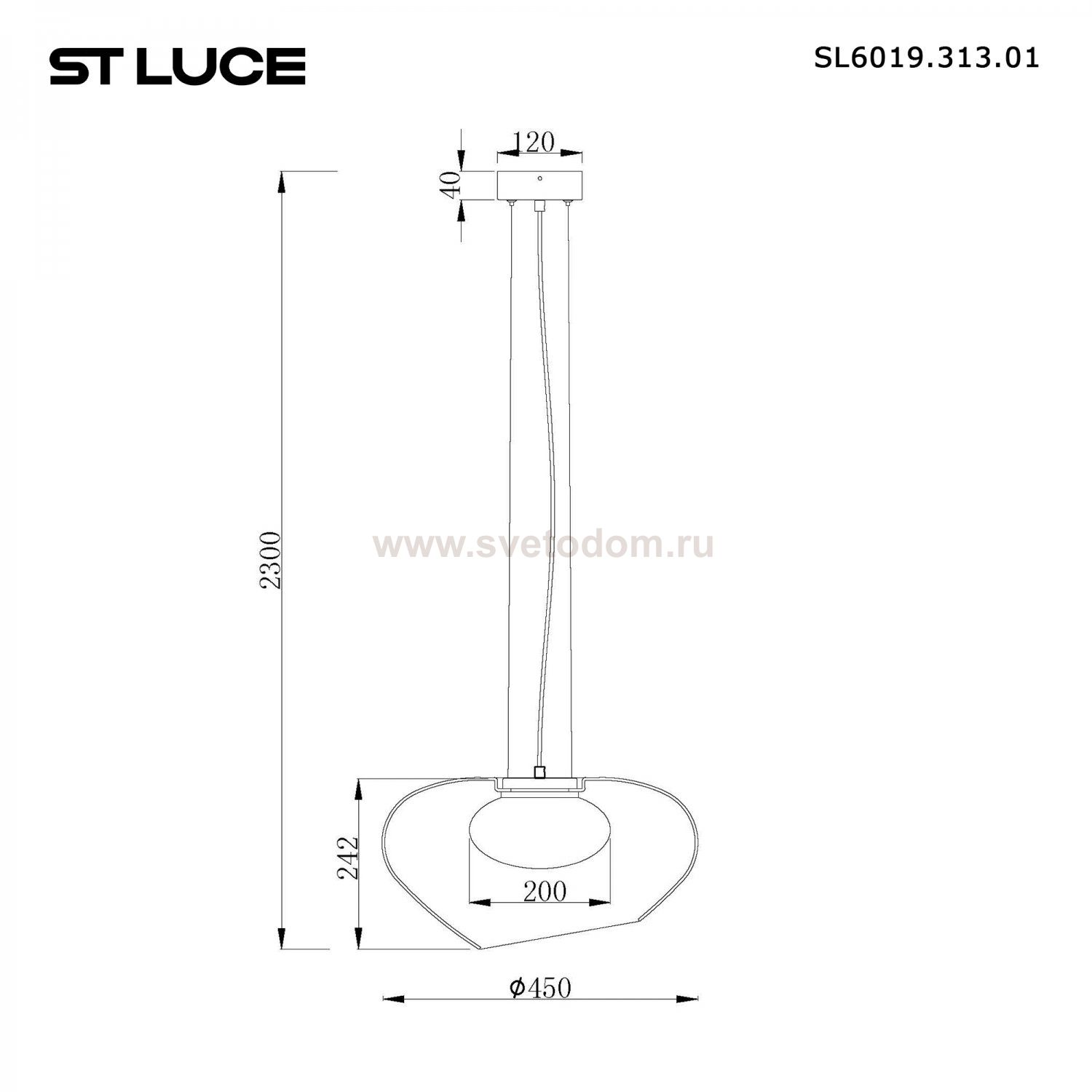 Светильник  светодиодный St luce SL6019.313.01 FORAY