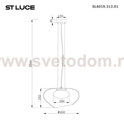 Светильник  светодиодный St luce SL6019.313.01 FORAY