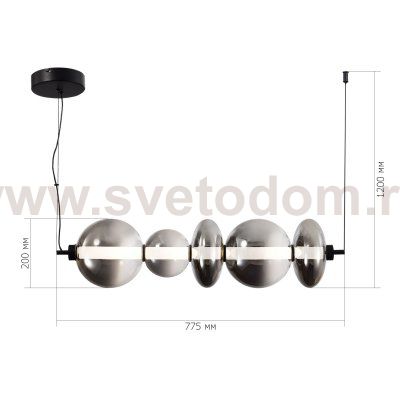 Светильник  светодиодный St luce SL6119.413.40 PERLINA