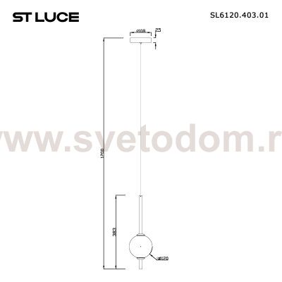 Светильник  светодиодный St luce SL6120.403.01 PEEK