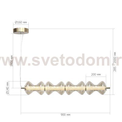 Светильник  светодиодный St luce SL6136.223.01 SPINE