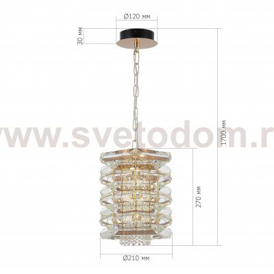 Светильник  с лампой накаливания St luce SL6137.203.01 STROZZI