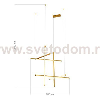Светильник  светодиодный St luce SL6207.203.70 RETICO