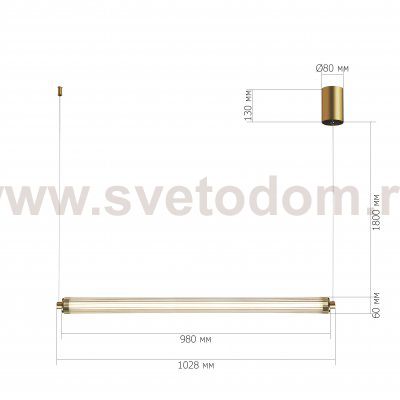 Светильник  светодиодный St luce SL6224.313.01 BAMBOO