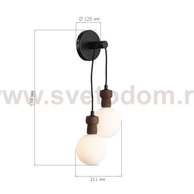 Светильник  с лампой St luce SL6226.411.02 CORK