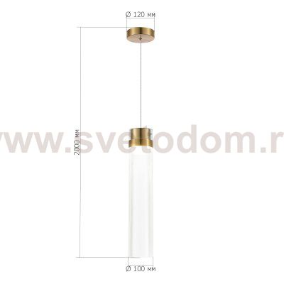 Светильник  светодиодный St luce SL6236.303.01 CHAMPAGNE