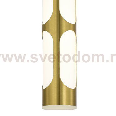 SL6237.303.01 Светильник подвесной ST-Luce латунь/белый LED 1*6W 4000K DALLAMOS