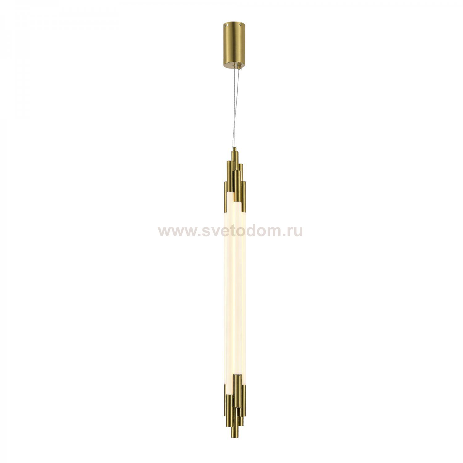 SL6237.303.38 Светильник подвесной ST-Luce латунь/белый LED 1*38W 4000K DALLAMOS