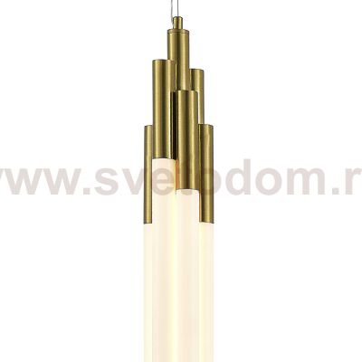 SL6237.303.38 Светильник подвесной ST-Luce латунь/белый LED 1*38W 4000K DALLAMOS