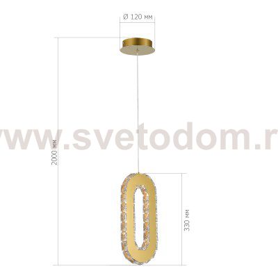 Светильник  светодиодный St luce SL6506.203.01 ALLUNGO