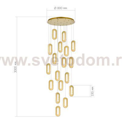 Светильник  светодиодный St luce SL6506.203.18 ALLUNGO