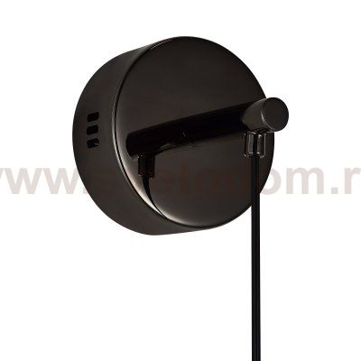 SL6520.401.01 Светильник настенный ST-Luce черный жемчуг/прозрачно-дымчатый LED 1*15W 4000K HELMI