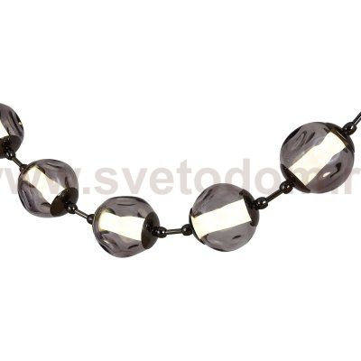 SL6520.403.16 Светильник подвесной ST-Luce черный жемчуг/прозрачно-дымчатый LED 1*80W 4000K HELMI