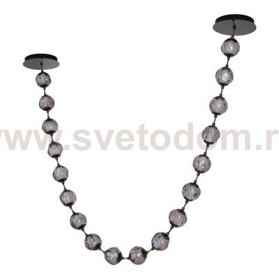 SL6520.403.18 Светильник подвесной ST-Luce черный жемчуг/прозрачно-дымчатый LED 1*90W 4000K HELMI