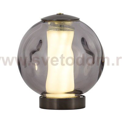 SL6520.404.01 Прикроватная лампа ST-Luce черный жемчуг/прозрачно-дымчатый LED 1*5W 4000K HELMI