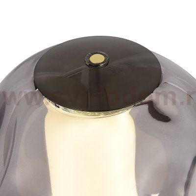 SL6520.404.01 Прикроватная лампа ST-Luce черный жемчуг/прозрачно-дымчатый LED 1*5W 4000K HELMI