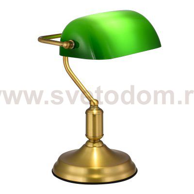 SL6620.314.01 Прикроватная лампа ST-Luce латунь/зелёный E27 1*40W VICE
