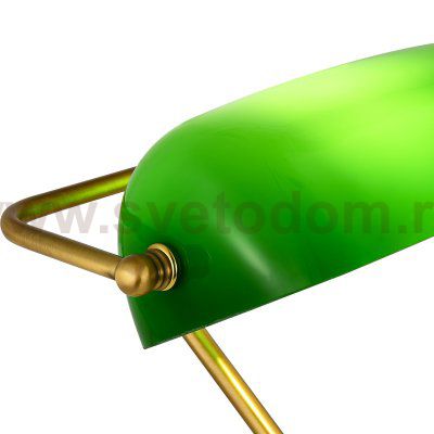 SL6620.314.01 Прикроватная лампа ST-Luce латунь/зелёный E27 1*40W VICE