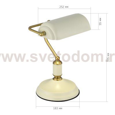 SL6620.504.01 Прикроватная лампа ST-Luce латунь/бежевый E27 1*40W VICE