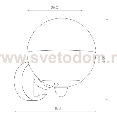 Светильник уличный настенный St luce SL9000.401.01 OMBRA