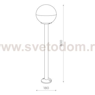 Светильник уличный наземный St luce SL9000.415.01 OMBRA