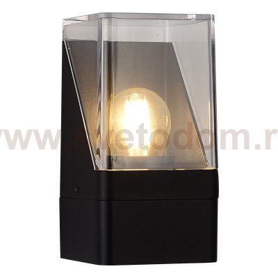 SL9016.401.01 Светильник уличный настенный ST-Luce черный/черный E27 1*15W SLIDE