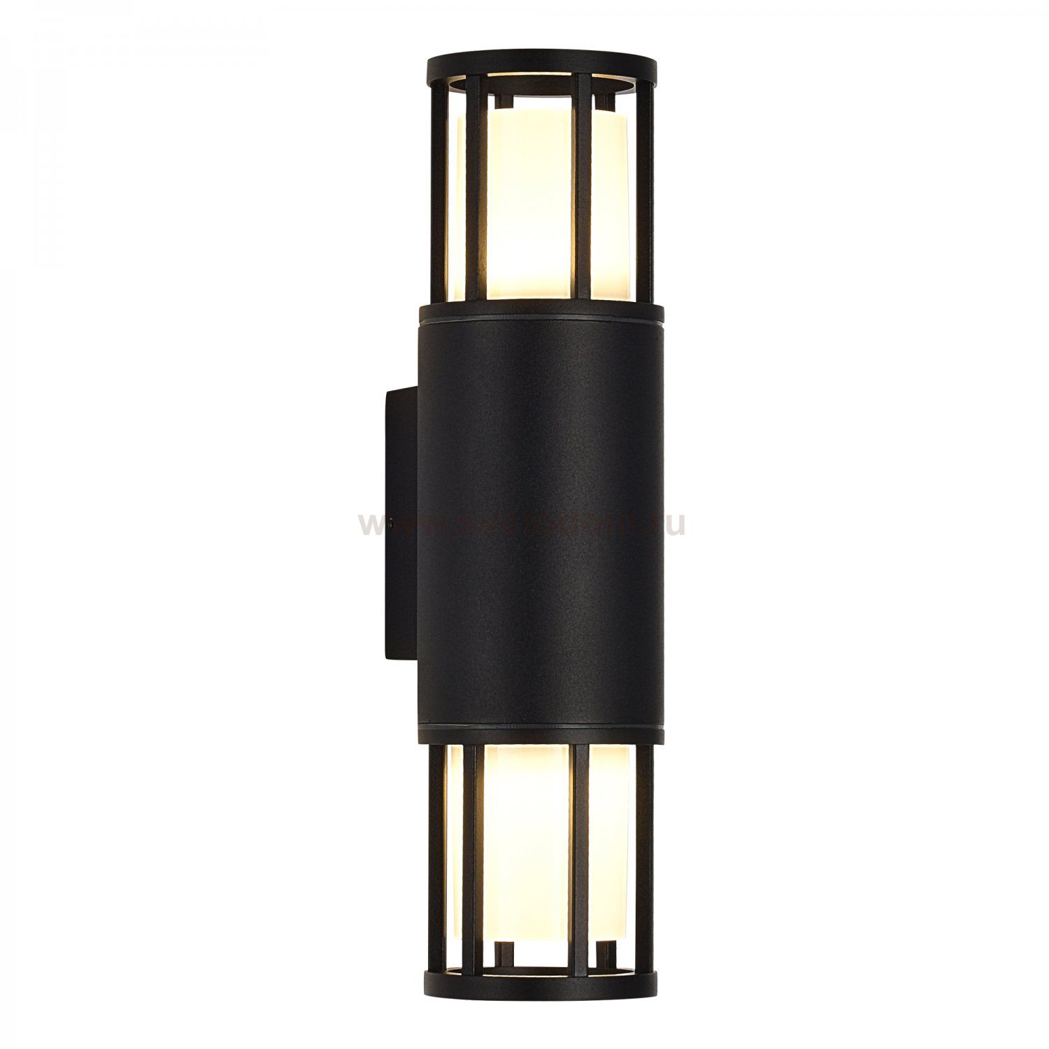 SL9017.401.02 Светильник уличный настенный ST-Luce черный/черный GU10 2*15W MESA