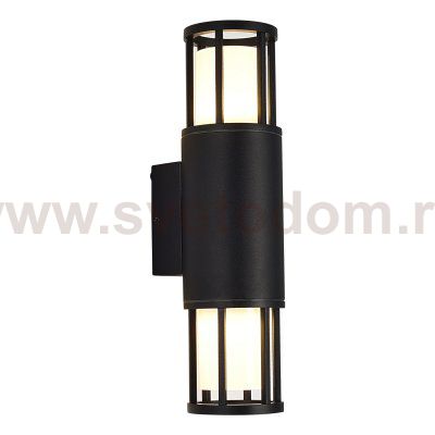 SL9017.401.02 Светильник уличный настенный ST-Luce черный/черный GU10 2*15W MESA