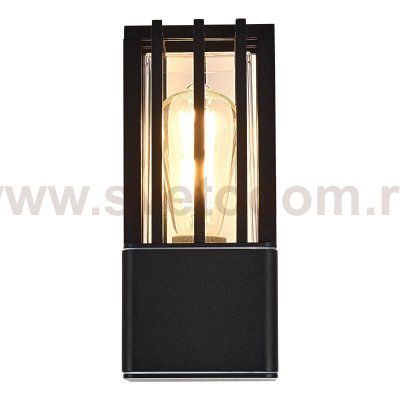 SL9018.401.01 Светильник уличный настенный ST-Luce черный/черный E27 1*15W IRUM