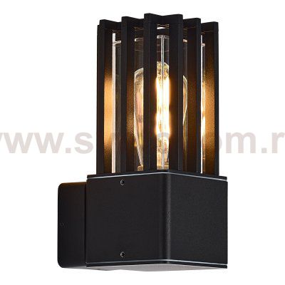 SL9018.401.01 Светильник уличный настенный ST-Luce черный/черный E27 1*15W IRUM