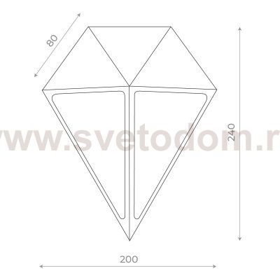 Светильник уличный настенный St luce SL9500.441.01 CUBISMO