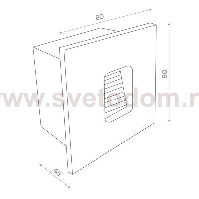 Светильник уличный настенный St luce SL9501.441.01 VISANO