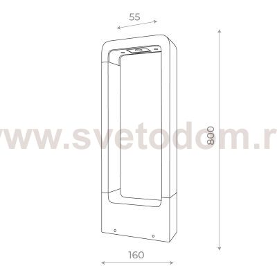 Светильник уличный наземный St luce SL9506.415.01 ERTA