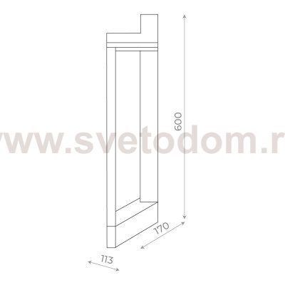 Светильник уличный наземный St luce SL9508.405.01 VITAE