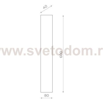 Светильник уличный настенный St luce SL9511.401.01 NUVOLA