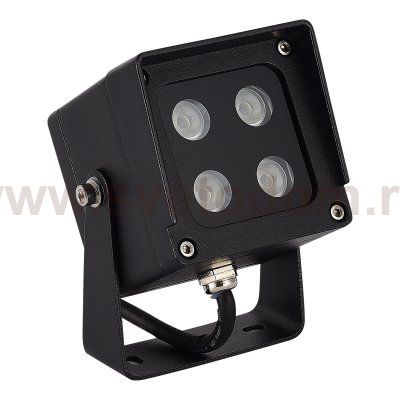 SL9520.405.01 Светильник уличный наземный ST-Luce черный/черный LED 1*9W 3000K/4000K/6500K GLARE