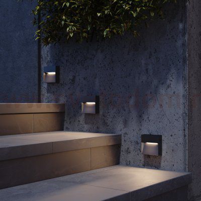 SL9537.411.14 Светильник уличный настенный ST-Luce черный/черный LED 1*1,5W 3000K LADE