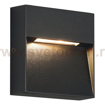 SL9537.411.14 Светильник уличный настенный ST-Luce черный/черный LED 1*1,5W 3000K LADE