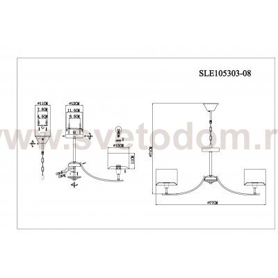 Люстра подвесная St luce SLE105303-08