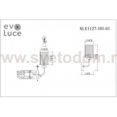 Светильник  с лампой накаливания St luce SLE1127-101-01 TILDA