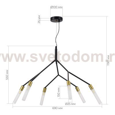 Светильник  с лампой St luce SLE1129-403-06 KAITO