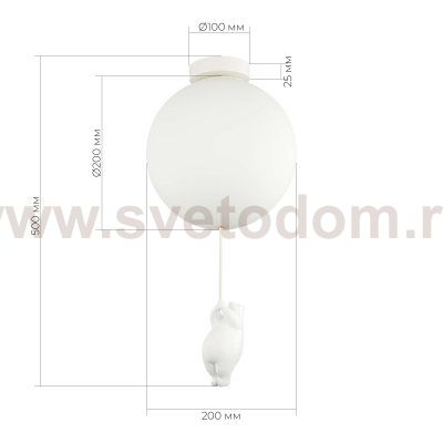 Светильник потолочный St luce SLE115412-01 MODENA