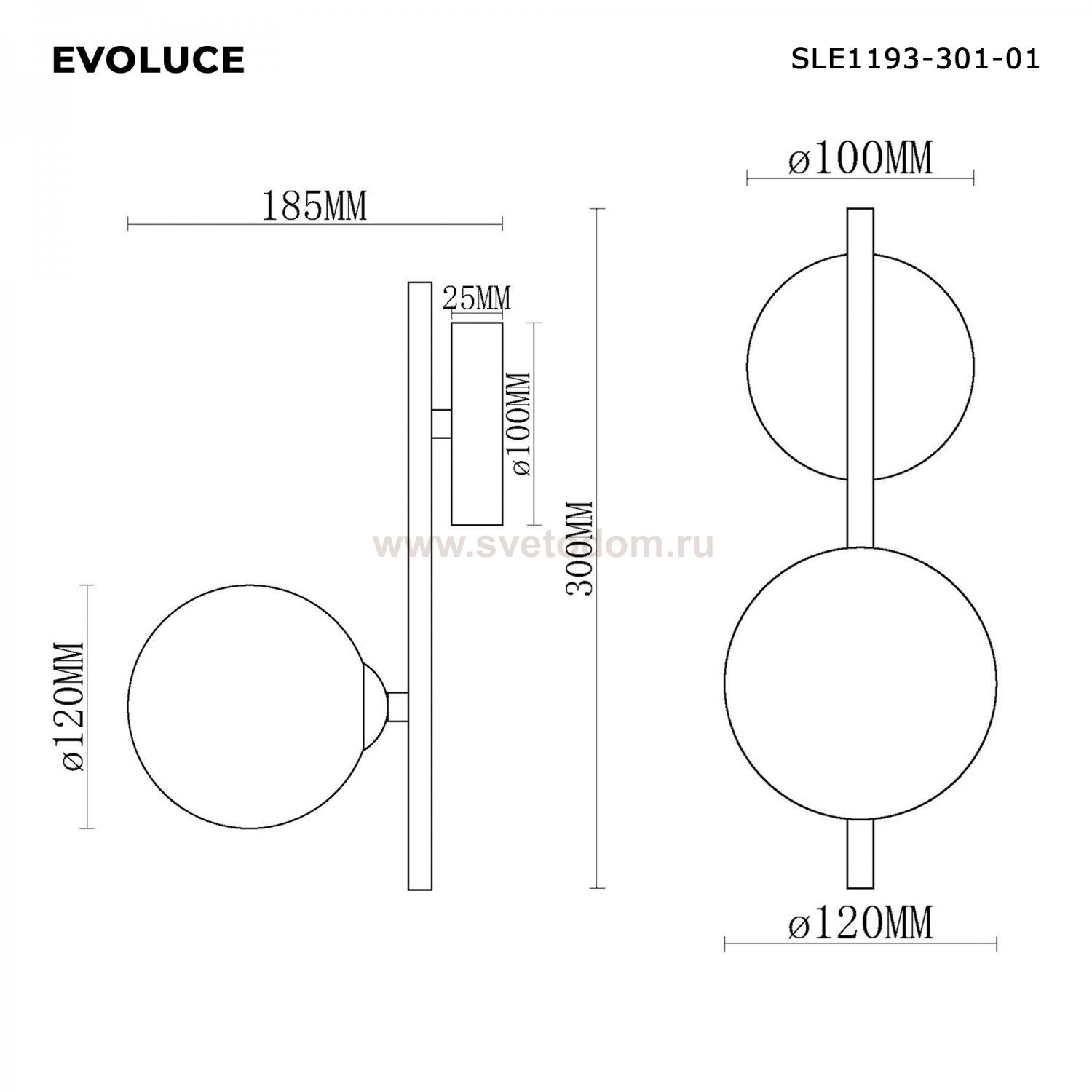 Светильник  с лампой St luce SLE1193-301-01 ENKEL