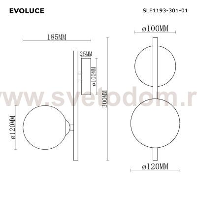 Светильник  с лампой St luce SLE1193-301-01 ENKEL